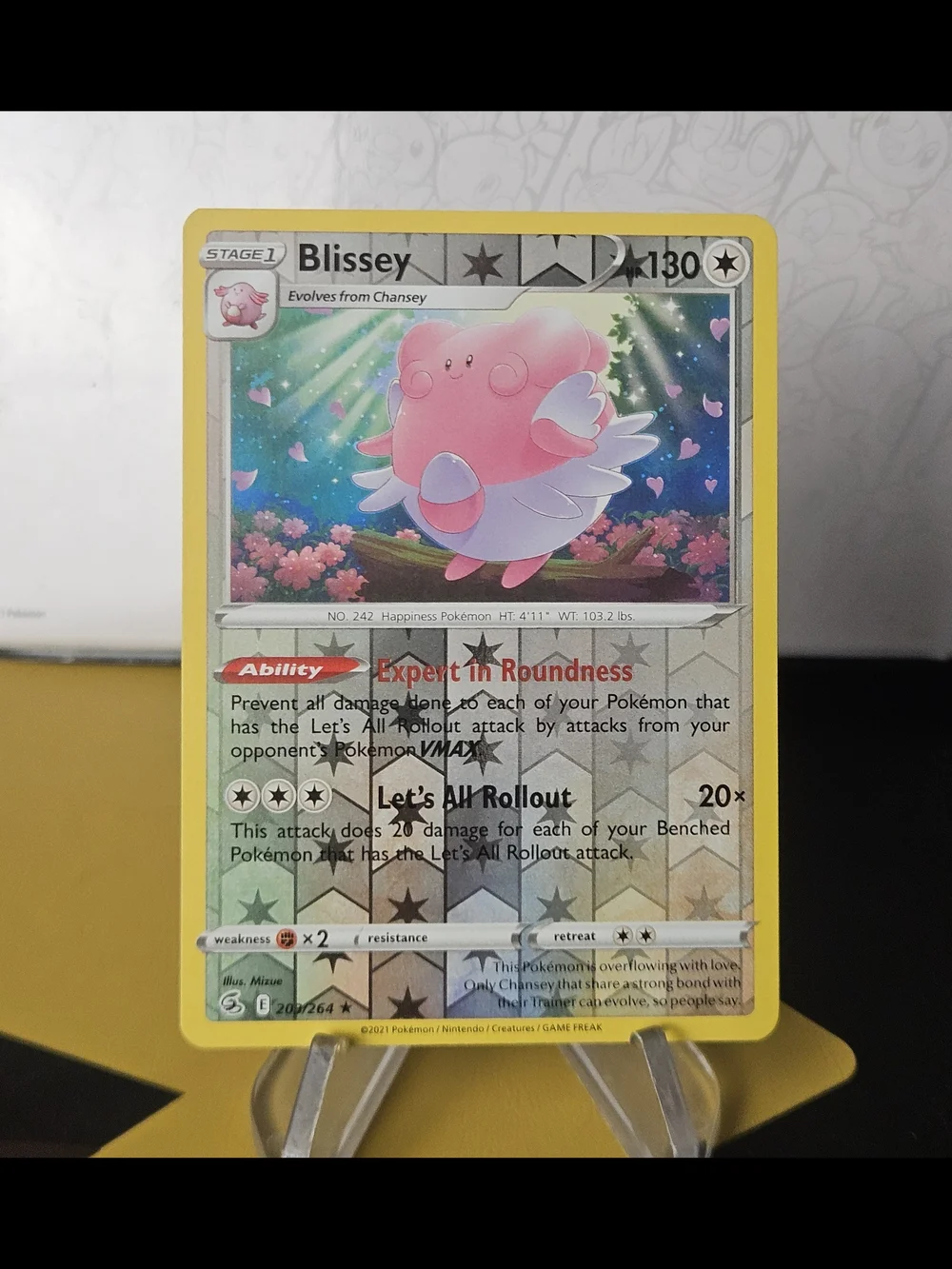 Blissey 203/264 Pokemon TCG Reverse Holo Rare